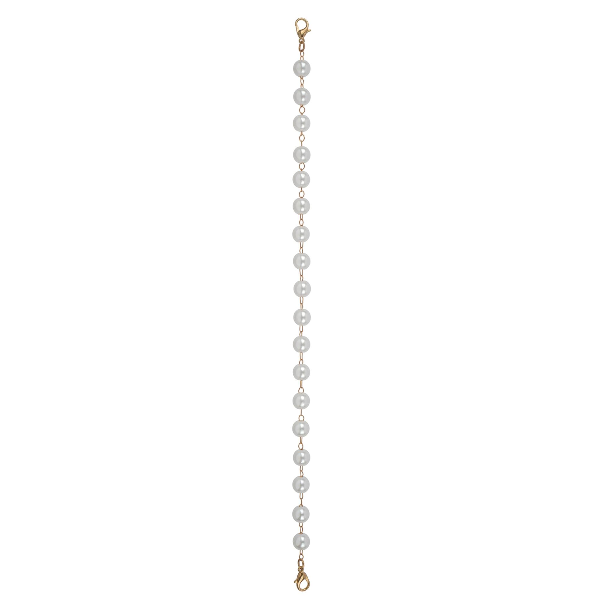 9.5" Gold & White Pearl Trucker Hat Chain by Make Market®